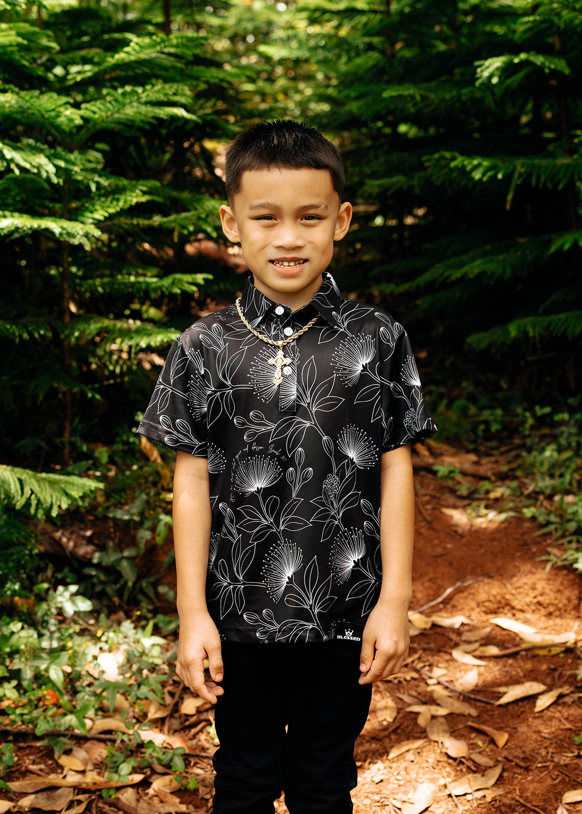 Youth Ohia Lehua Polo