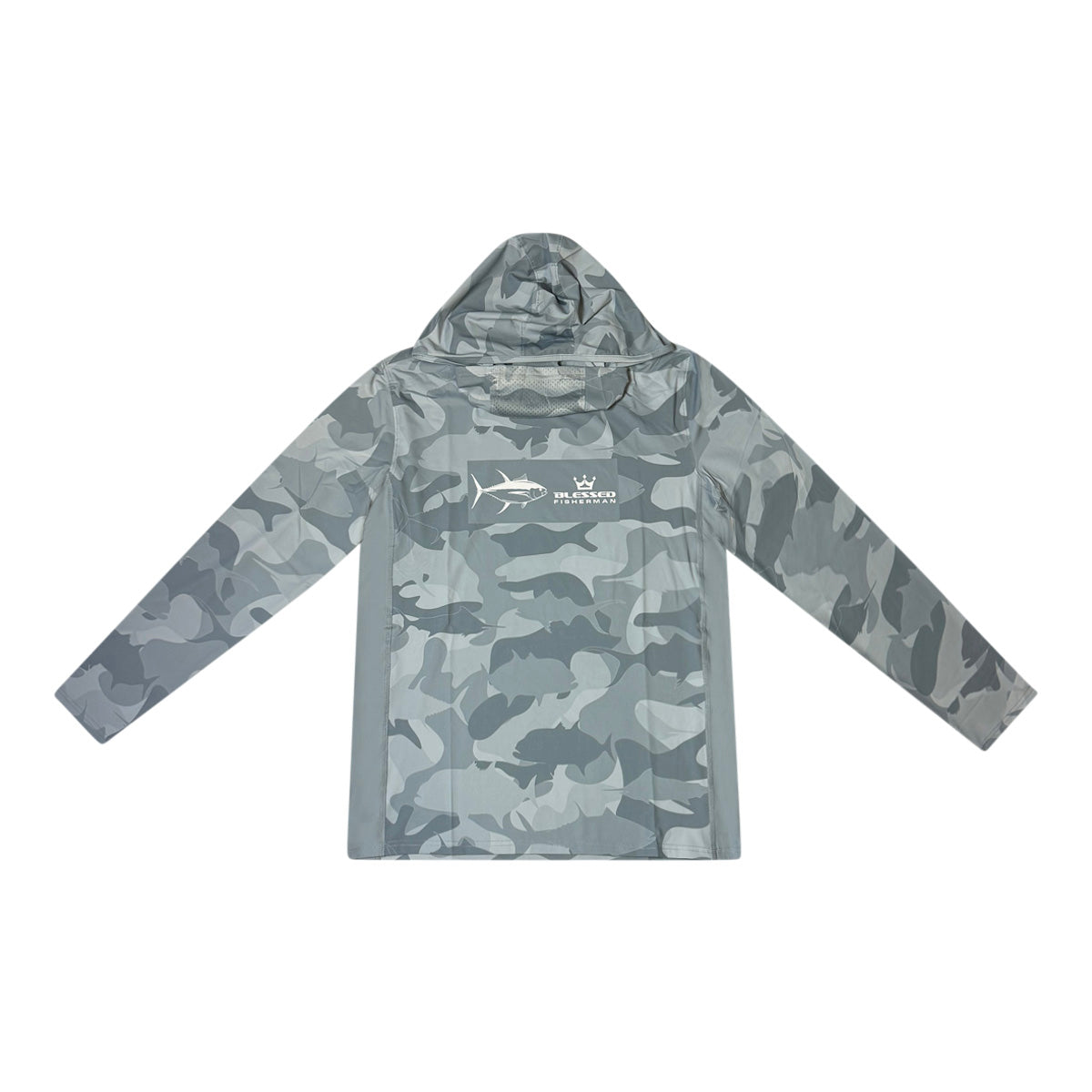 Blessed Camo UV Fish LS Hood