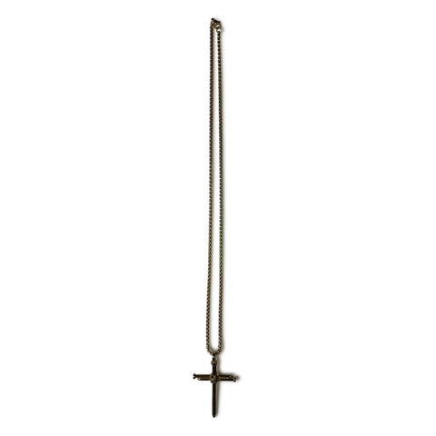 3-Nail Stainless Steel Cross with Chain