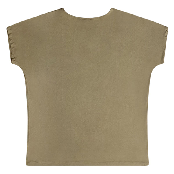 Blessed Flowy Tan Tee