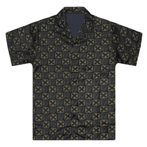 Blessed "Monstera Collection" Men's Collared Shirt.